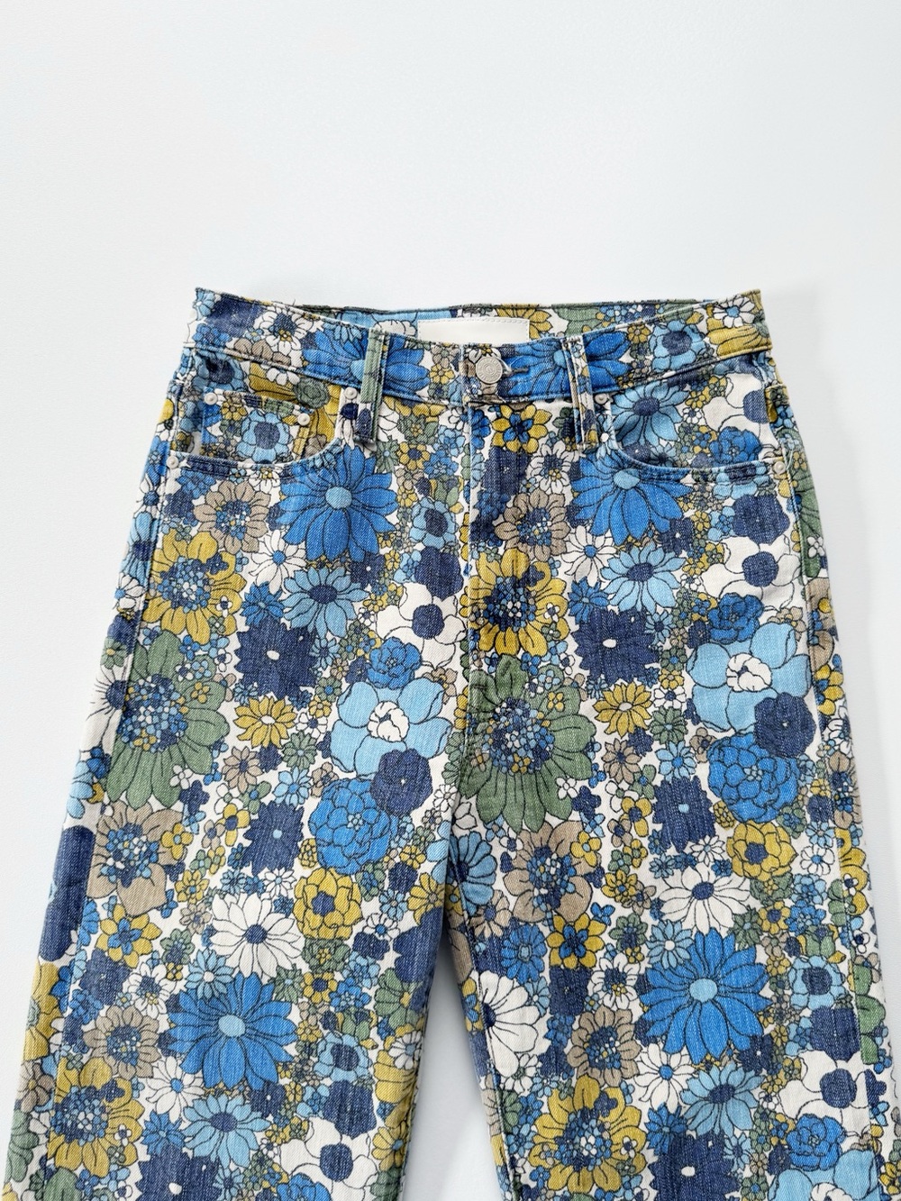 MOTHER The Rambler Zip Ankle Jeans in Dirtbike Floral | 27 - Picture 5 of 11
